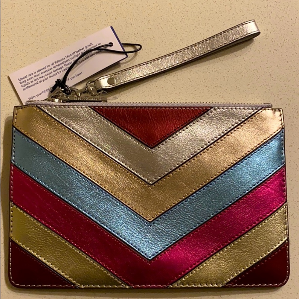 Rebecca Minkoff Metallic Wristlet